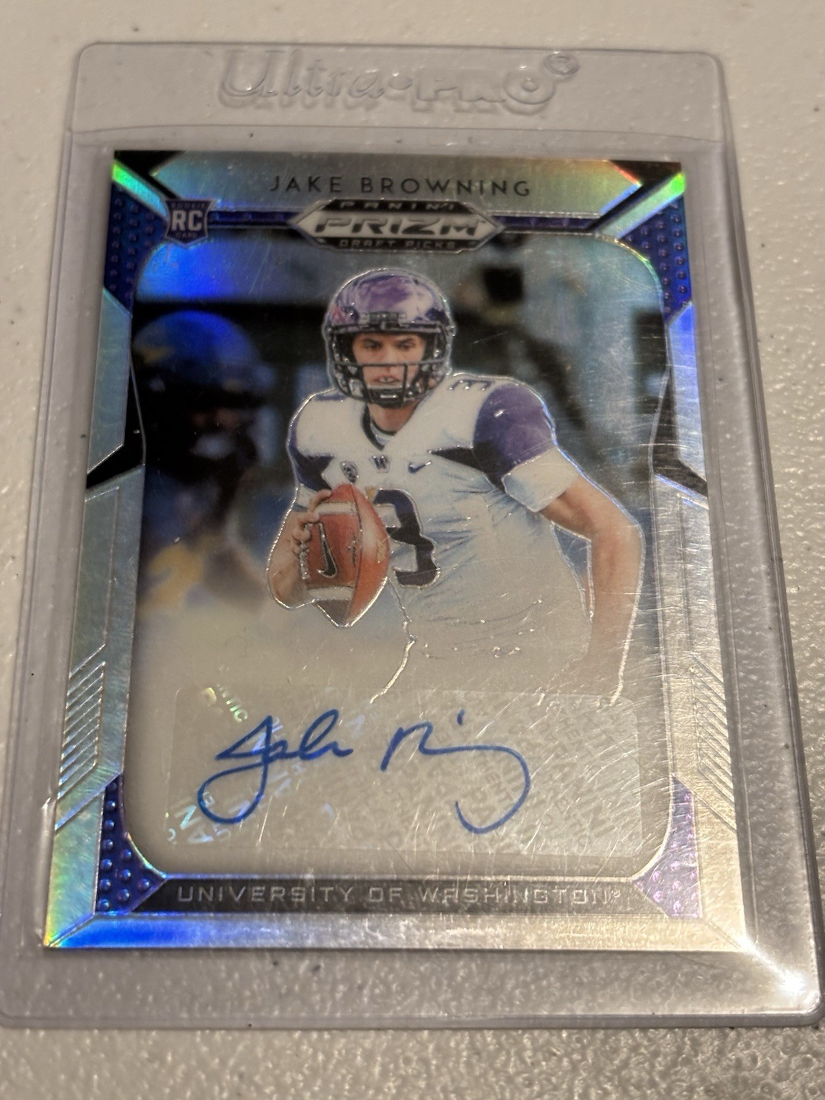 2019 Prizm College Football Draft Picks Jake Browning Auto