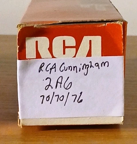 Vintage RCA Cunningham Type 2A6 Amplifier Audio Radio Vac Tube Engraved Base