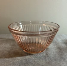 Vintage Federal Glass 5" Small Pink Depression Glass Mixing Bowl