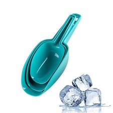 Set of 3 Ice Scoop Plastic Kitchen Ice Scoop for Canisters or Ice Maker Food S