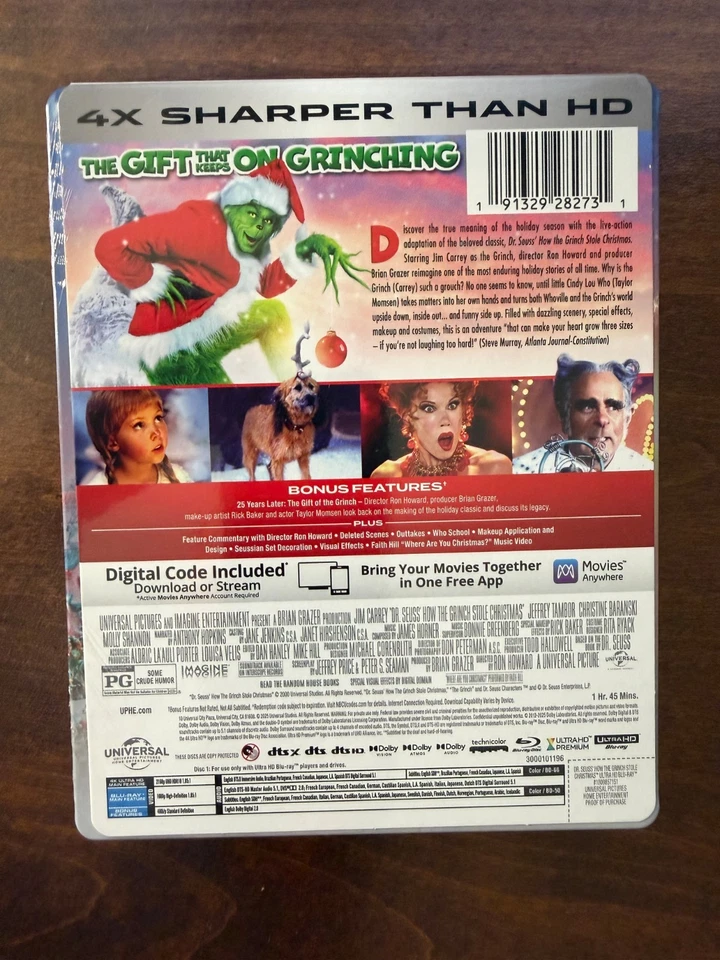 Dr. Seuss How The Grinch Stole Christmas (4K) Steelbook - Image 2 of 4