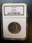 1960 Franklin 50C Silver Half Dollar, NGC MS64
