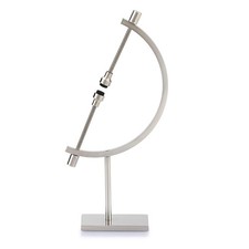 JUXYES Silver Tone Metal Sphere Holder Caliper Stand, Hold Max to S,