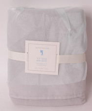 Pottery Barn Kids Icy Tulle twin bed skirt, blue gray, matches Frozen bedding