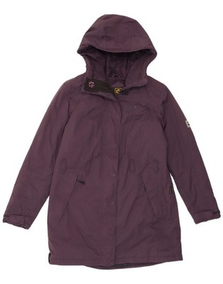 JACK WOLFSKIN Womens Hooded Windbreaker Coat UK 16 Large  Purple Polyamide XG01