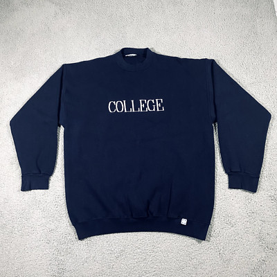 Discus Athletic Heavyweight Sweatshirt Adult XL Extra Large Navy Blue College