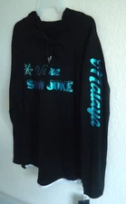 #E W IWoo Unisex Black Hooded Pullower Size-S