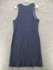 Old Navy Dress Womens XL Sleeveless Blue White Striped