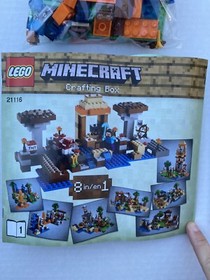 Never Played With LEGO MINECRAFT Crafting Box (21116) nos RETIRED READ