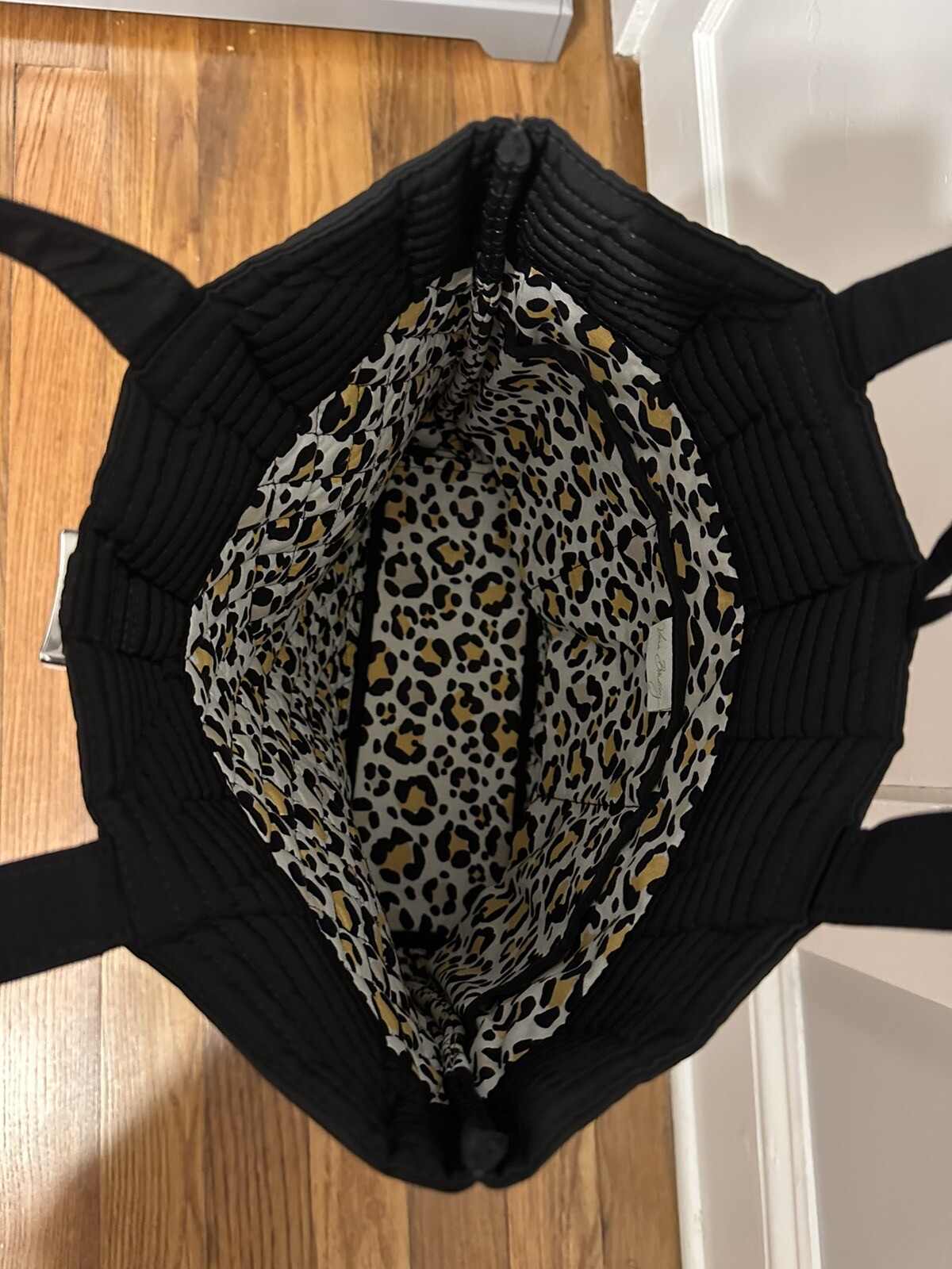 Vera Bradley Quilted Black Tote Bag eBay
