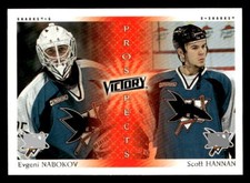 Evgeni Nabokov / Scott Hannan 2000 Upper Deck Victory #278   San Jose Sharks