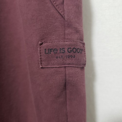 Life is Good Crusher Flex Pants Womens XL Burgandy Sweatpants Casual Ankle - 第 8/14 張圖片