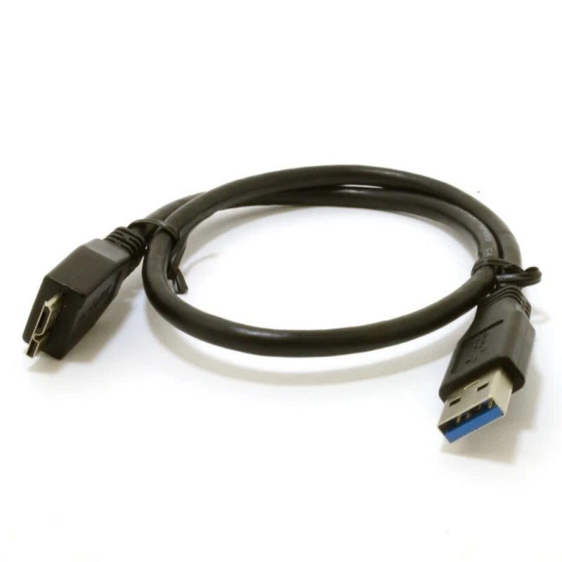 USB 3.0 Micro B Cable A Male to Male 35cm Data Lead for External Hard Drive 0.3M - Image 4 of 4