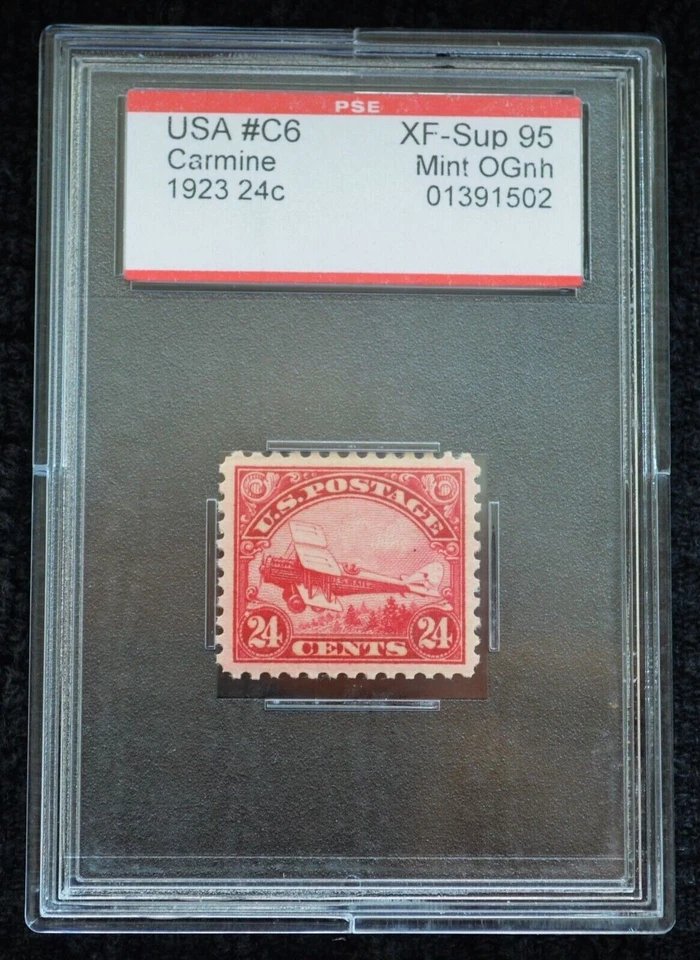 United States - Scott #C6 With A PSE Encapsulation Graded 95 MNH - *EXCEPTIONAL* - Image 2 of 2