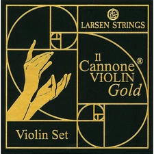 Larsen Il Cannone Gold Violin Strings Set, Authorized Dealer