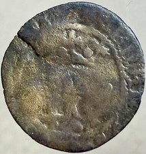 Genuine 1400’s Spanish Coin 1474-1516 King Ferdinand Queen Isabella Blanca