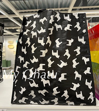 Ikea Hasthage Shopping Bag,  Dala Horse Black White 15x6x16 ½ ", NEW