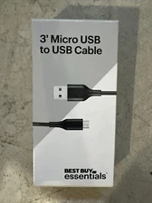 Bestbuy Essential 3’ Micro Usb To Usb Cable