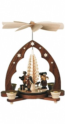 German christmas pyramid Forest people, 1-tier, height 28 cm / 11.. MU 10208 NEW