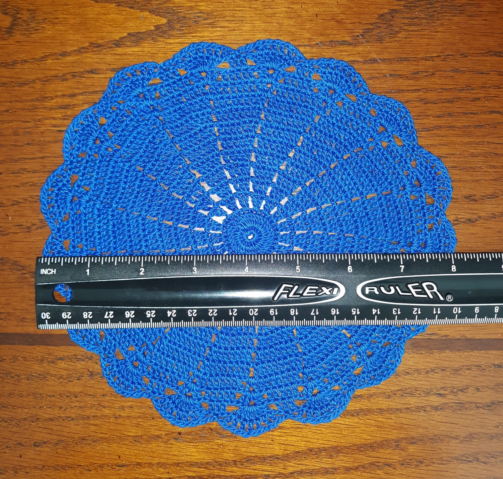 New Handmade Crochet Doily Blueberry Blue Acrylic Crochet Thread eBay