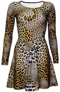 cheetah swing dress