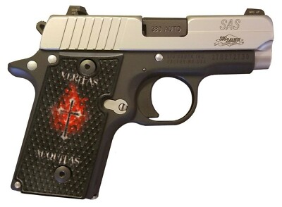 Veritas Aequitas Boondock Saints Custom Sig Sauer P238 Grips | eBay