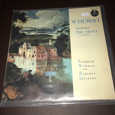 Schubert- Trout Quintet Lp Wührer/ Barchet Quartet E279