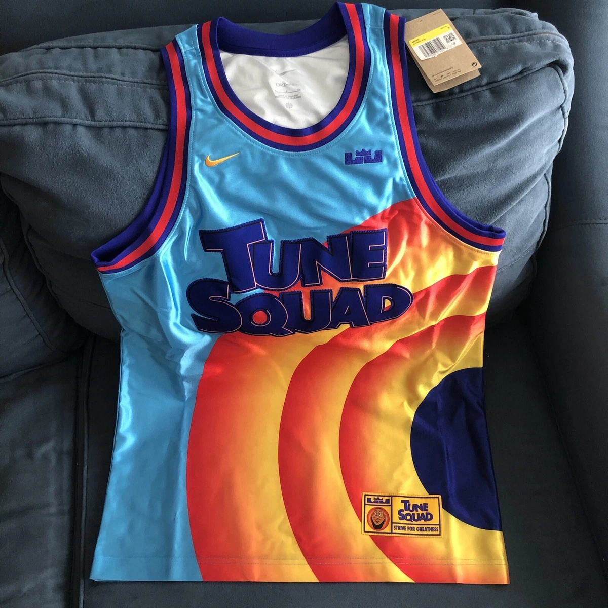 Nike Lebron James Tune Squad Space Jam Strive For Greatness Jersey