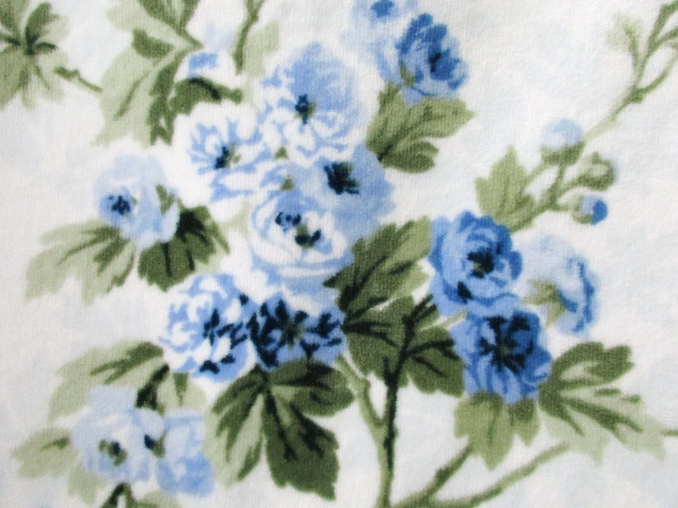 Juego de 6 toallas de baño Laura Ashley FLORALES Cassidy punta de mano azul verde 100 % algodón Foto 3 de 4