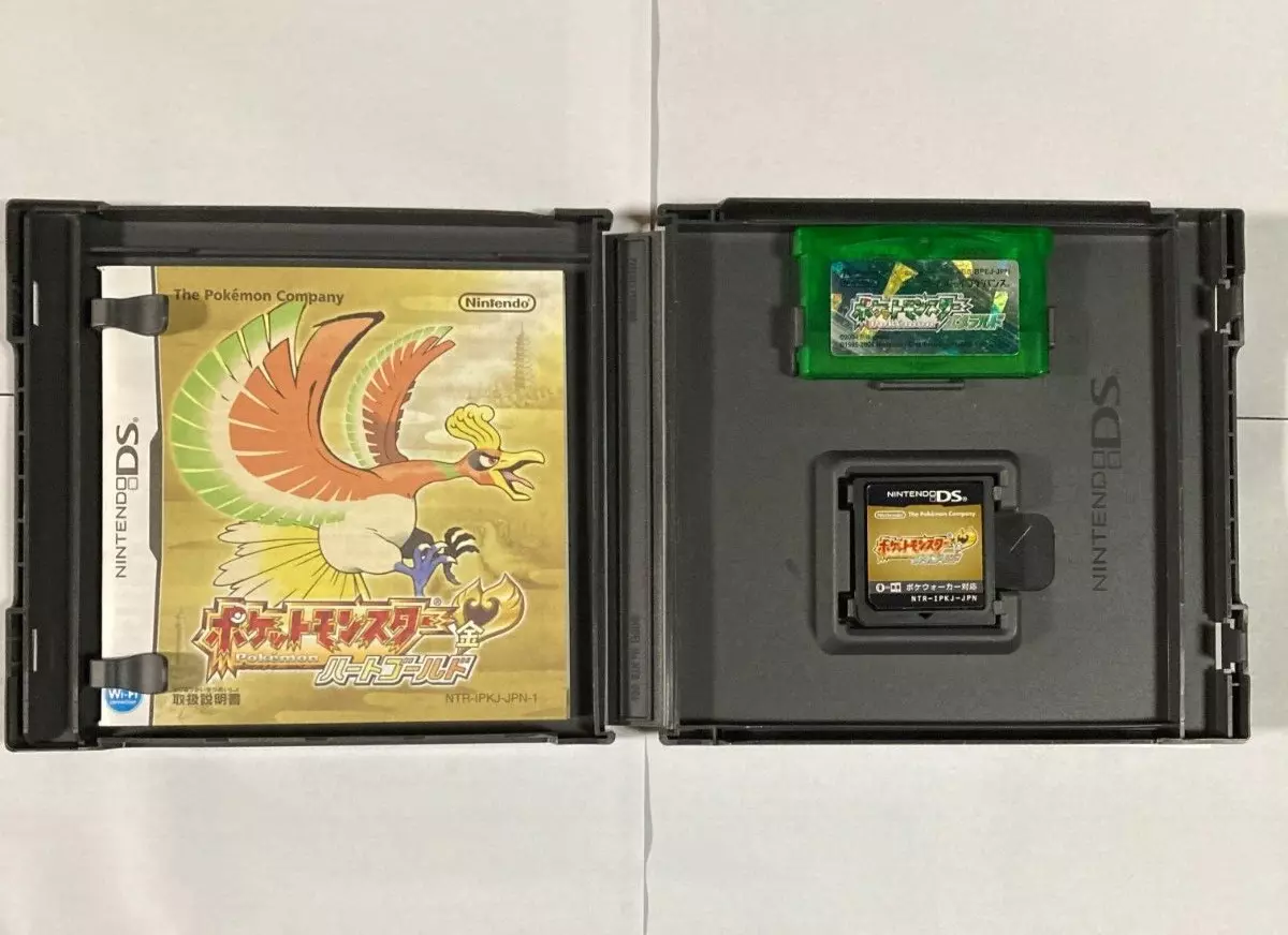 Pokemon Heart Gold & Emerald set / Nintendo DS NDS GBA/ Authentic Japanese