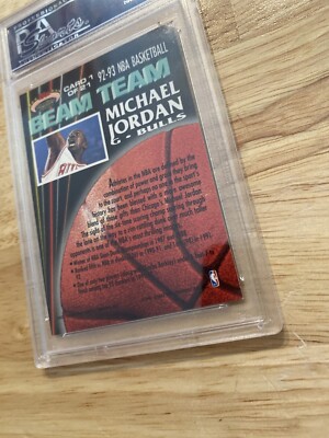 Michael Jordan Beam Team PSA 8 Stadium Club Insert Card Vintage MJ 