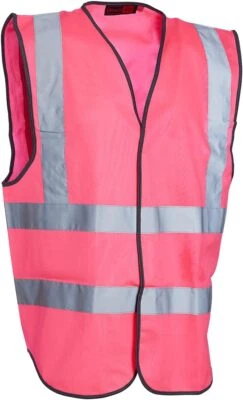 Blackrock Hi-Vis Vest Viz Waistcoat Jacket Top Reflective Safety Work Protest