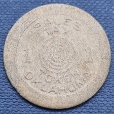 Oklahoma Sales Tax Token 1 Mill For Old Age Assistance #59681