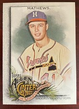 2022 Topps Allen & Ginter #243 Eddie Mathews Milwaukee Braves HOF