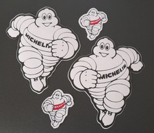 Michelin Man X 2 LARGE  & 2 Small VINYL GRAPHIC STICKERS Iconic Michelin man