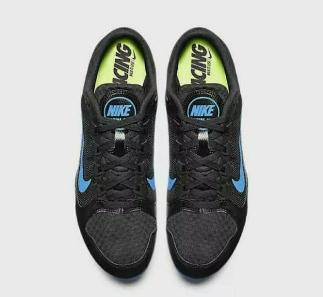 Nike Men's Zoom Rival MD 7 Track Shoes 616312 004 Black and Blue