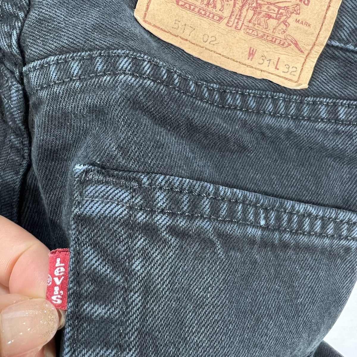 LEVI'S 517 02 Vintage Jean Black High Rise Denim Jean LEVI'S 517 02 Vintage Jean Black High Rise Denim Jean