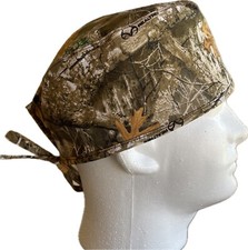 Forest Camo Scrub Hat Chemo Cap