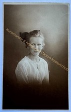 orig. Foto AK Frau Dame Fotografie Bild Mode um 1920 Grünberg Schlesien