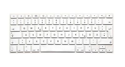 System-S Silikon Tastatur Schutz Abdeckung QWERTZ für MacBook Pro Weiß