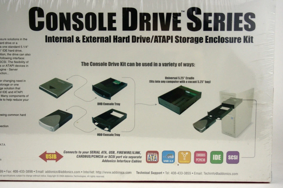 Addonics ATAPI Internal External Hard Drive Enclosure Console Drive Series - New - Image 4 of 4