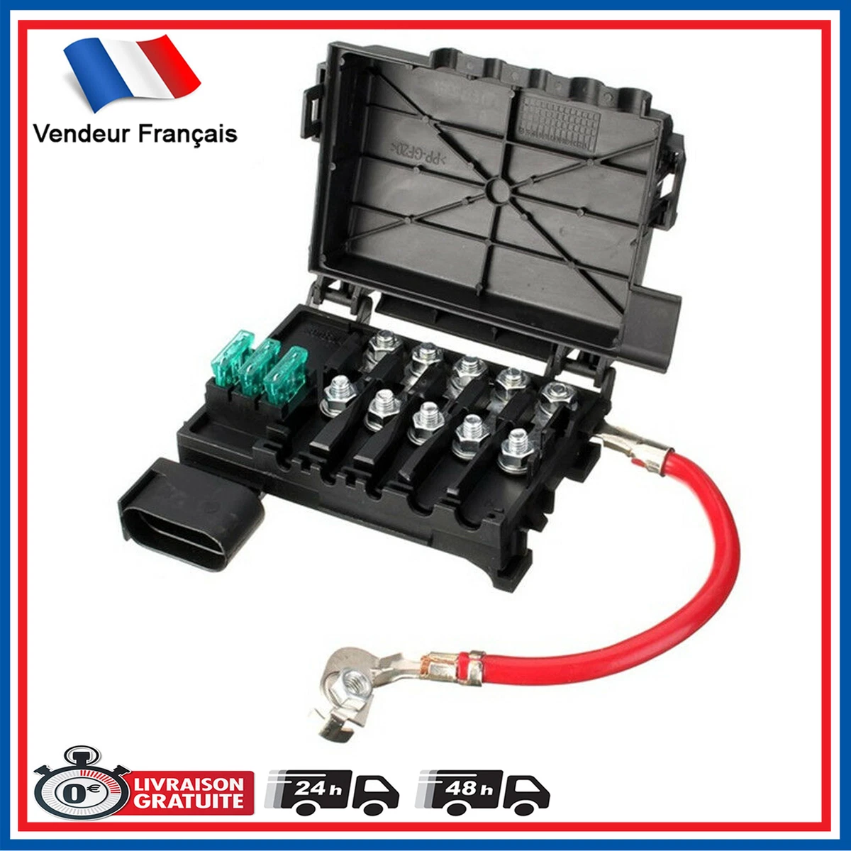3 Fusibili Piatti Auto 80A - Herth+Buss Elparts Per Opel VW - Ricambio Sicuro - Foto 2