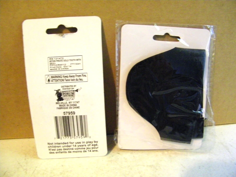 Eye Patch & Gold Tooth Pirate Buccaneer New In Sealed Packaging. - Image 2 of 2