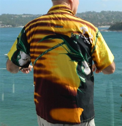 VINTAGE Point Zero 1980s-90s Oriental Hawaiian Retro Hip Shirt - Bild 2 von 5