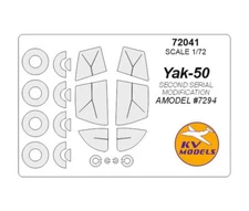 1/72 Yak-50 Second Serial Modification Masking w/Wheels Masks for Artmodel 7294