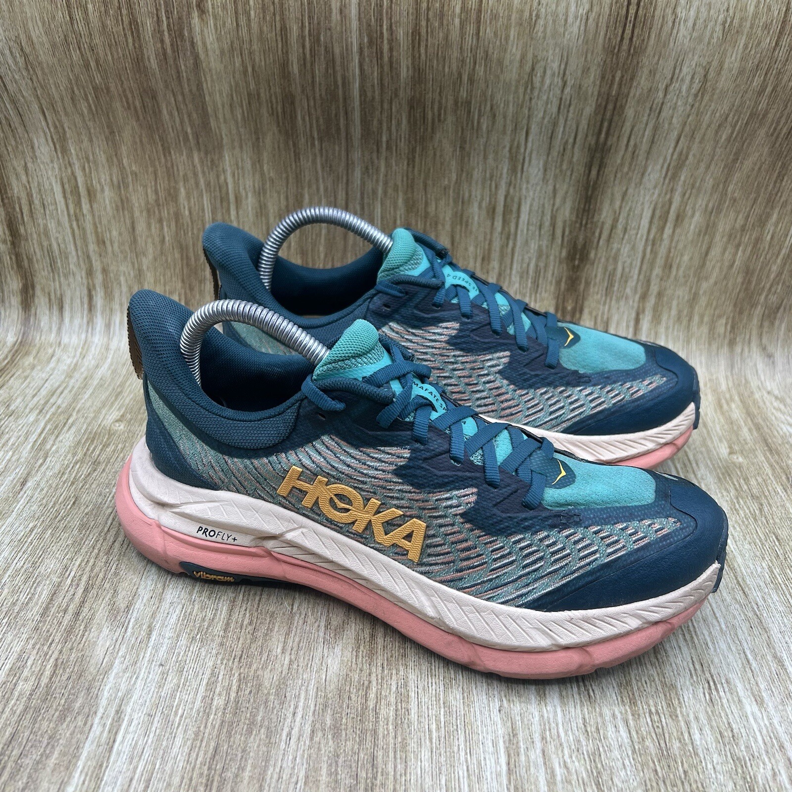 Zapatillas deportivas Hoka One One Mafate Speed 4 para mujer talla 8,5 B verdes 1131056