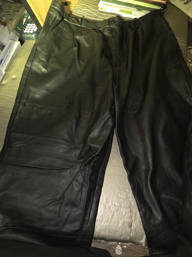 Mercirona Leather Motor Cycle Vest And Pants XXL Size 40 Pants - Foto 5 di 7