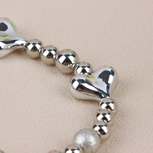 1Pc Silver Color Heart Phone Charms Plastic Love Beaded Rope For Phone Lanya _yi - Zdjęcie 7 z 12