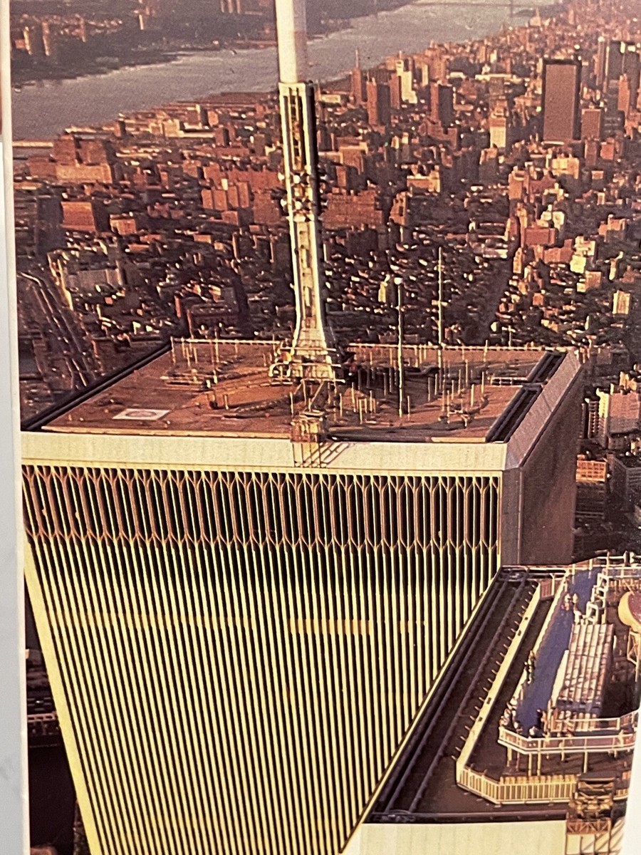 Vtg 1988 TWIN TOWERS New York Begins At The WORLD TRADE Vtg 1988 TWIN TOWERS New York Begins At The WORLD TRADE