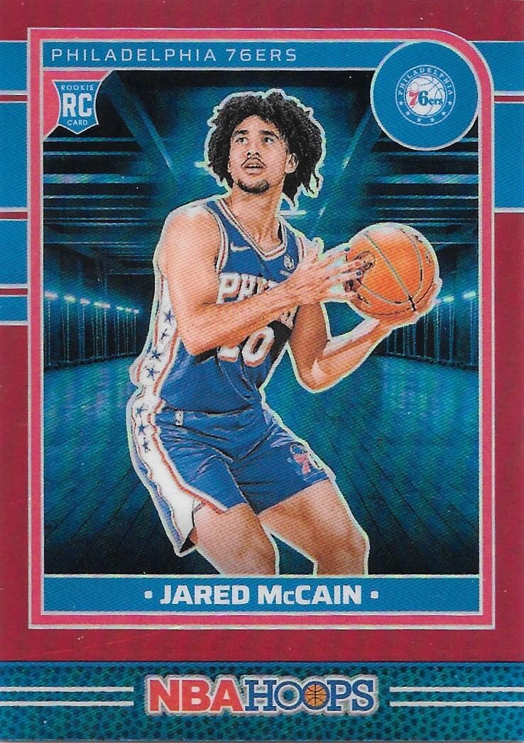 2024-25 NBA Hoops JARED McCAIN RC Red Prizms Premium #/99 -76ers
